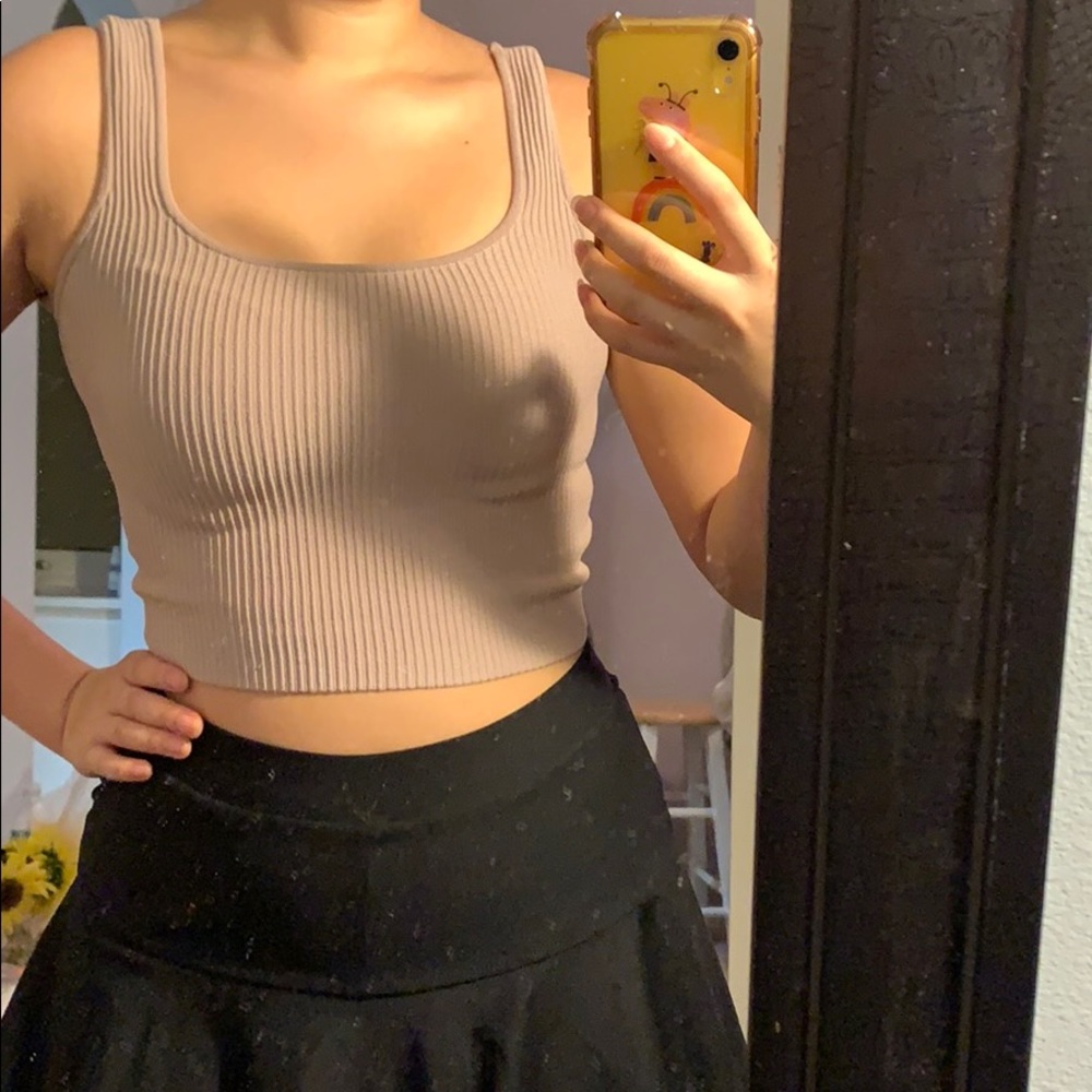 Pacsun square neck knit tank